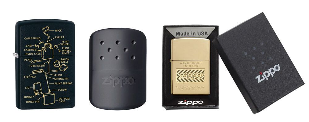Zippo也將製作打火機的技術轉化為隨身懷爐，銅製打火機是Zippo最早推出的經典材質