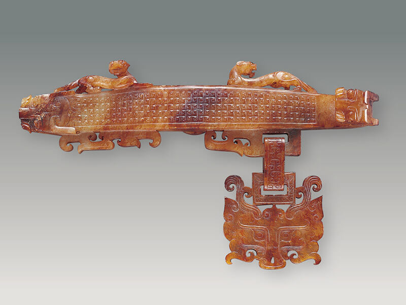 震旦博物館藏 戰國獸首玉帶鉤