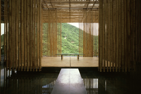 圖一：竹屋，隈研吾，北京，2002.04