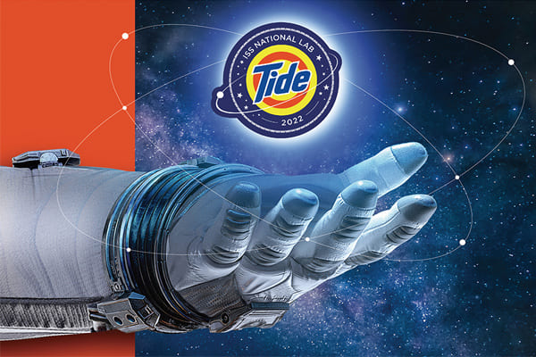 寶鹼旗下品牌「汰漬」研發能在外太空使用的可完全分解洗潔劑，為水資源短缺的地區提供一線曙光。