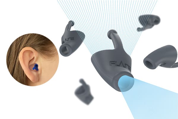 藉由耳塞重新導流聲響，能減低耳內對中高頻率聲響的共鳴，減少聽覺疲勞，紓解壓力。 