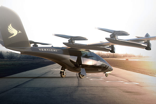 “垂直航空航太公司”推出的VA-X4機型，預計將成為全球首架獲得認證的垂直升降民航機，可搭載四人飛行。