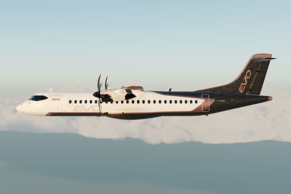 區域型螺旋槳客機的霸主ATR宣佈開發新世代EVO環保機型，並以100%使用“可持續航空燃料”為目標，有效減低碳排量。
