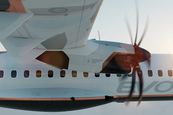 區域型螺旋槳客機的霸主ATR宣佈開發新世代EVO環保機型，並以100%使用“可持續航空燃料”為目標，有效減低碳排量。