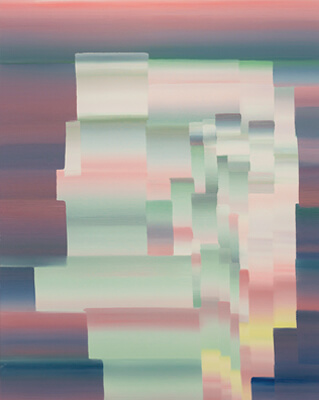 圖二：程亮作品—無題014（布面油畫150×120 cm）