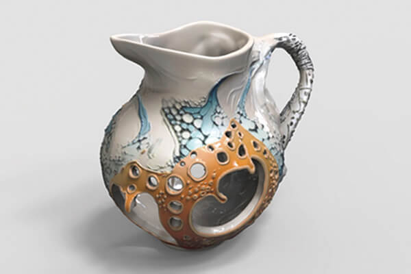 「艾達」所設計的花瓶、水壺等生活器物作品。