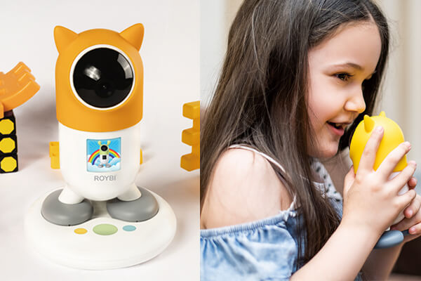 ROYBI的造型如同玩具，具有情感支持與陪伴功能。