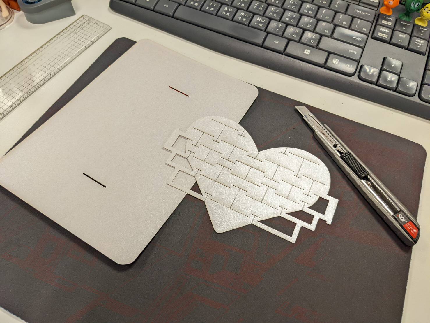 情人節特輯｜情人節出心招，用影印機製作立體心卡片