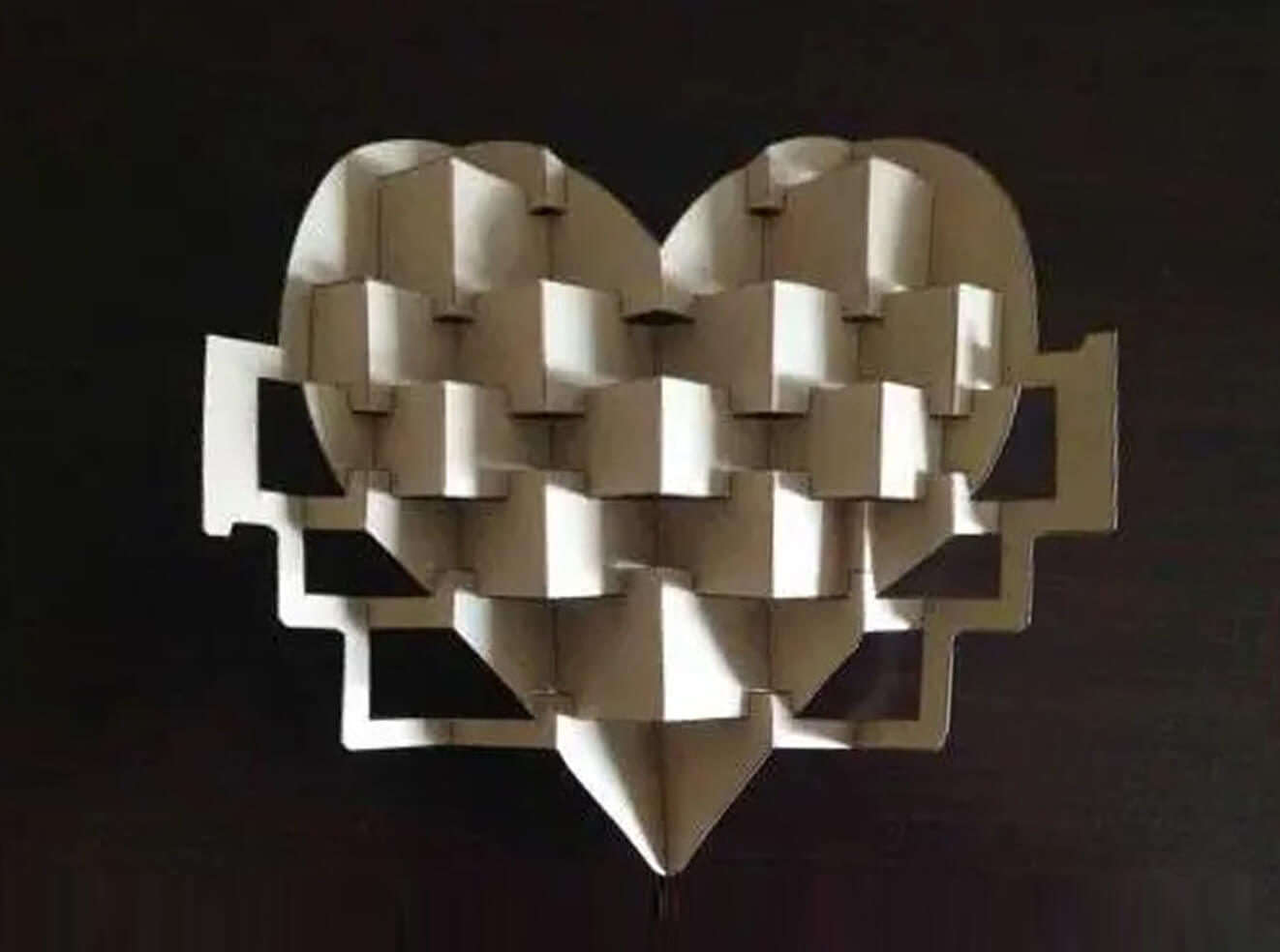 情人節特輯｜情人節出心招，用影印機製作立體心卡片