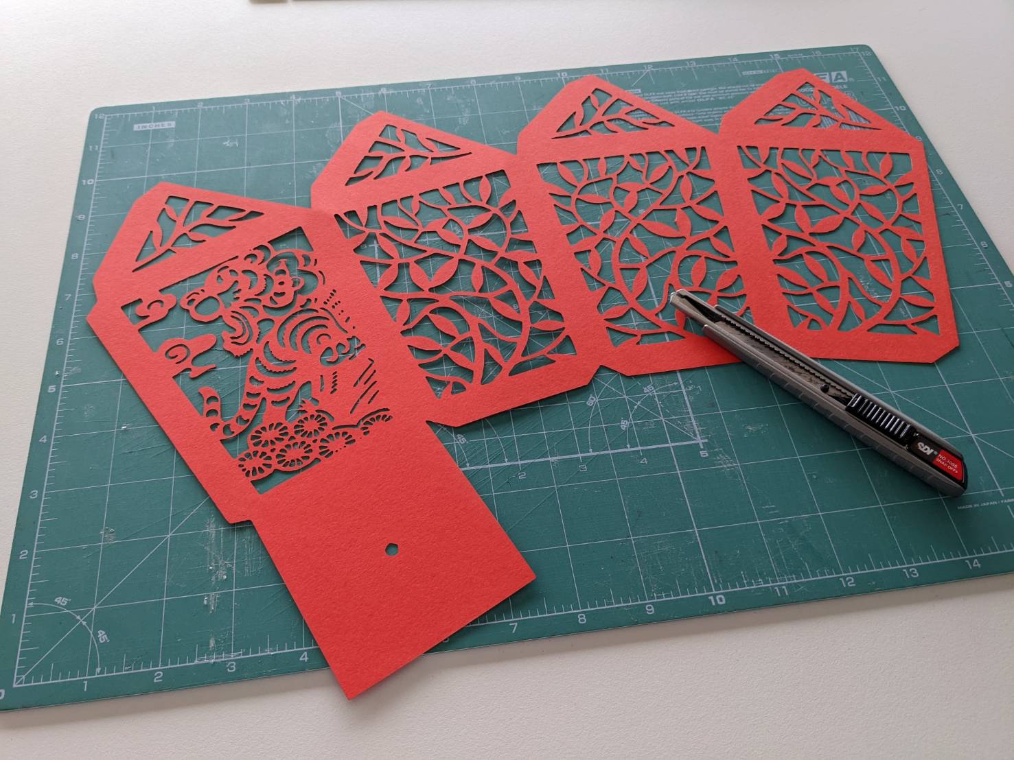 元宵節燈籠紙模型下載｜影印機＋雷切機教學自製小燈籠