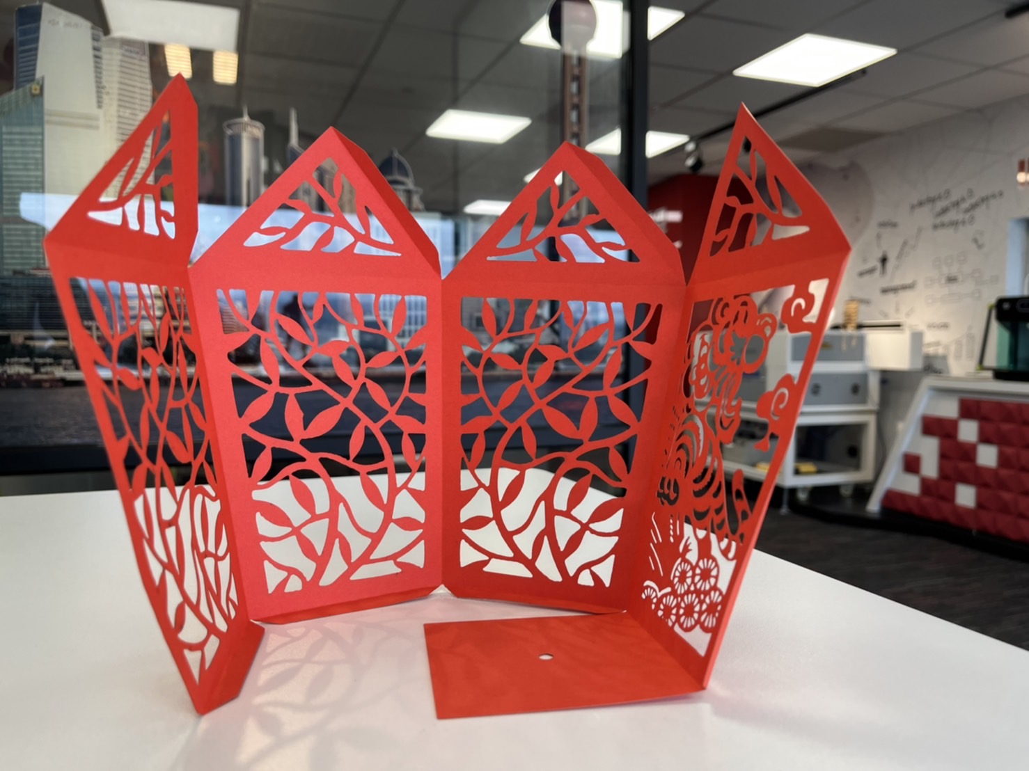 元宵節燈籠紙模型下載｜影印機＋雷切機教學自製小燈籠