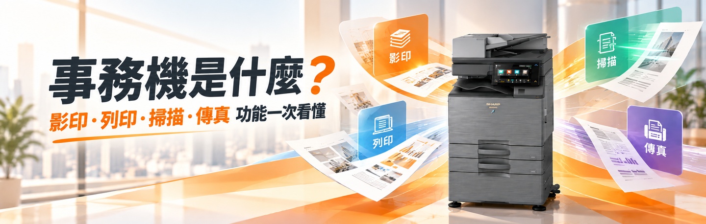 事務機是什麼?影印、列印、掃描與傳真功能一次看懂 事務機是什麼?影印、列印、掃描與傳真功能一次看懂