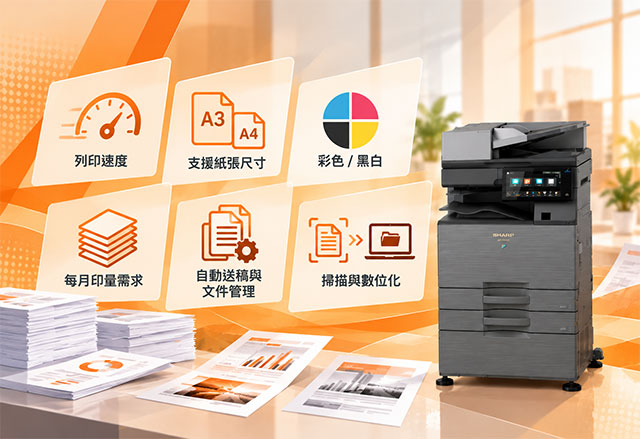 事務機功能怎麼選？影印、掃描、雙面送稿與文件管理一次看懂