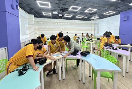 震旦OA×光正國小-沉浸式科技教室 打造創新互動學習