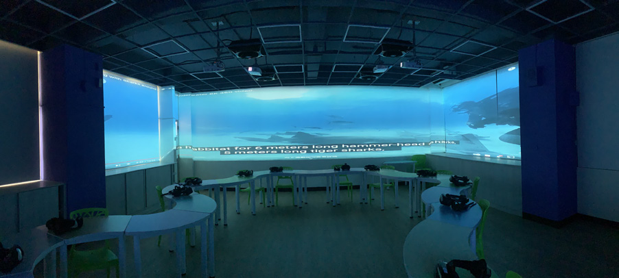 180度環景投影，讓學生置身其境，開啟新的學習體驗。