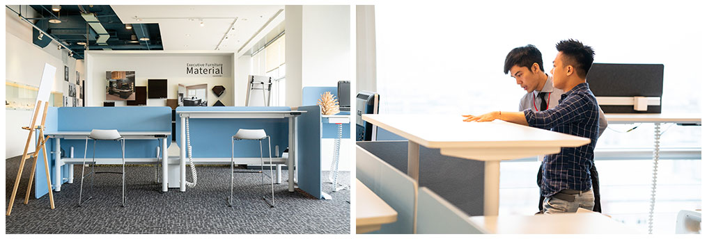 升降桌能解決久站久坐造成的健康隱憂，妥善利用辦公家具，配置一天的工作姿態