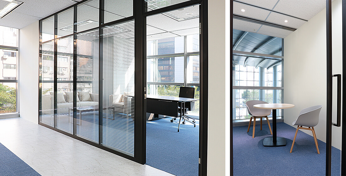 開放式的設計，讓整個辦公區的視線通透，感受更寬敞明亮。