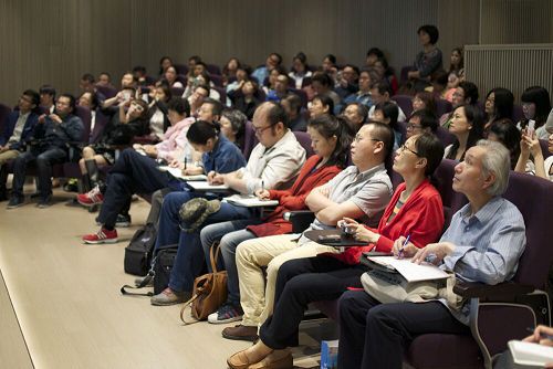 5月18日世界博物館日,震旦博物館受到參觀者關注,盛況空前! 講座現場