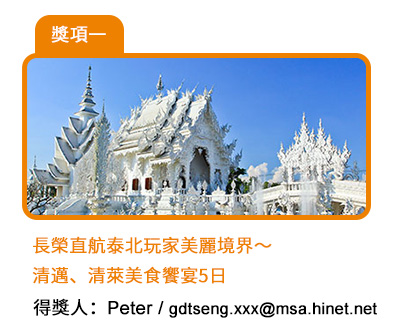 【開獎囉！】歡慶《震旦月刊》47週年～加入會員就有機會抽中［清邁之旅］