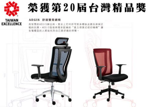 2011全新Aegis轟動上市 Aegis舒適雙背網椅