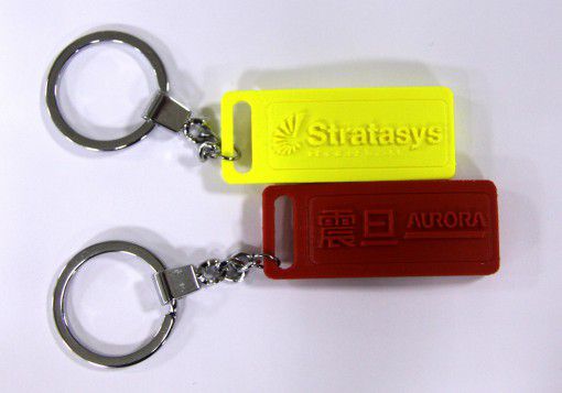 震旦與3D列印領導品牌Stratasys合作 搶攻百億巿場 靈感系列3D列印樣品_鑰匙圈