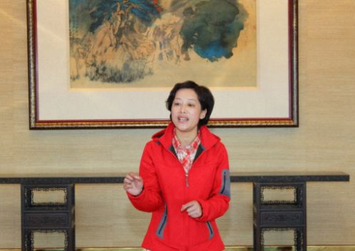 都江堰友愛學校感恩之旅 來台參訪震旦集團 周校長致感謝詞