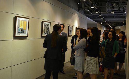 校企互動 臺灣政大EMBA精英蒞臨震旦 嘉賓參觀10樓展廳,瞭解企業沿革