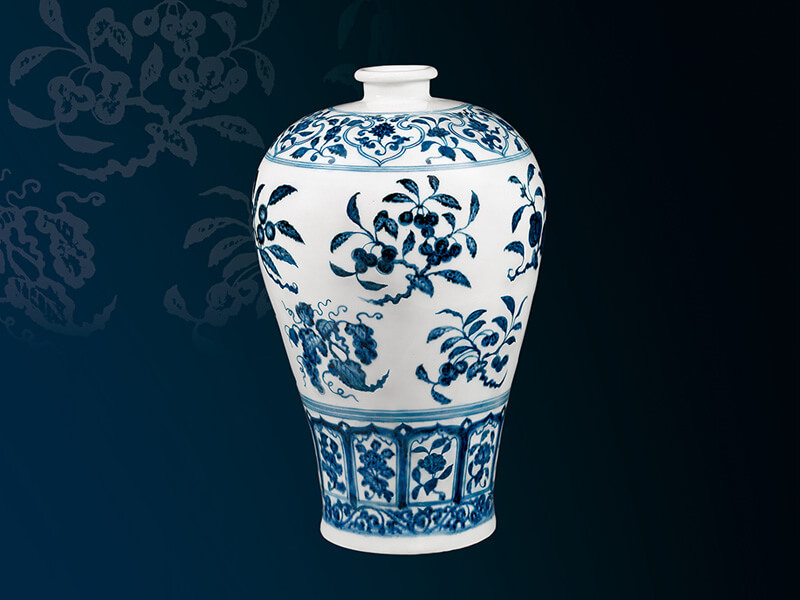館藏精粹賞析—明 永樂 青花折枝花果紋梅瓶 館藏精粹賞析—明 永樂 青花折枝花果紋梅瓶