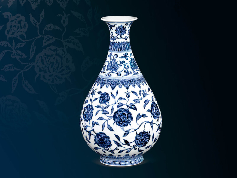 館藏賞析—明永樂 青花芙蓉紋玉壺春瓶 館藏賞析—明永樂 青花芙蓉紋玉壺春瓶