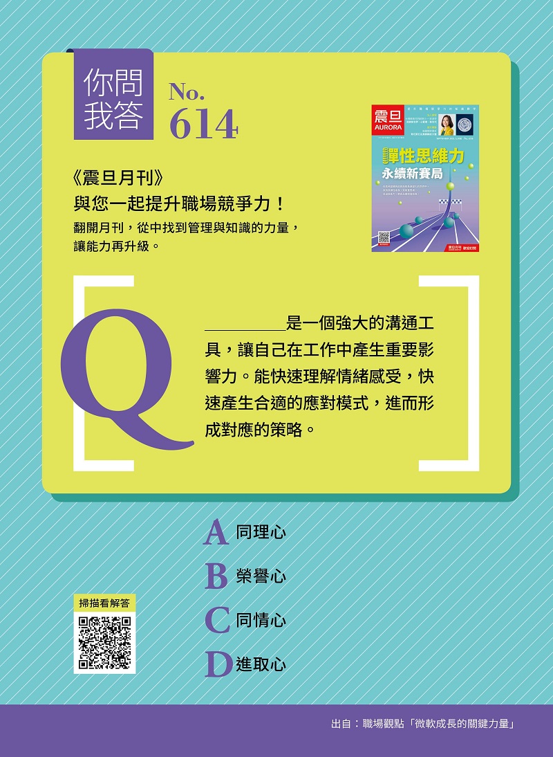 你問我答 No. 614 你問我答 No. 614