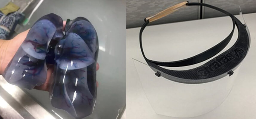 Stratasys J750 DAP 3D列印機上巿 協助還原新冠肺炎感染肺部3D模型 Stratasys J750 DAP 3D列印機上巿 協助還原新冠肺炎感染肺部3D模型