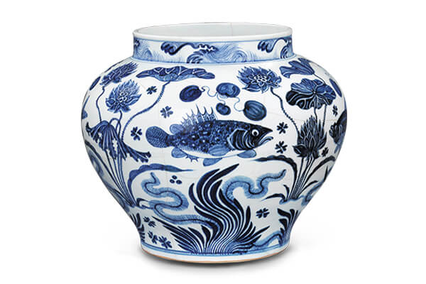 認識元青花瓷專題——形紋設計➉ 元代青花魚藻紋設計 認識元青花瓷專題——形紋設計➉ 元代青花魚藻紋設計