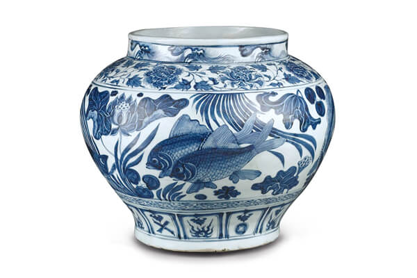 認識元青花瓷專題——形紋設計➉ 元代青花魚藻紋設計 認識元青花瓷專題——形紋設計➉ 元代青花魚藻紋設計