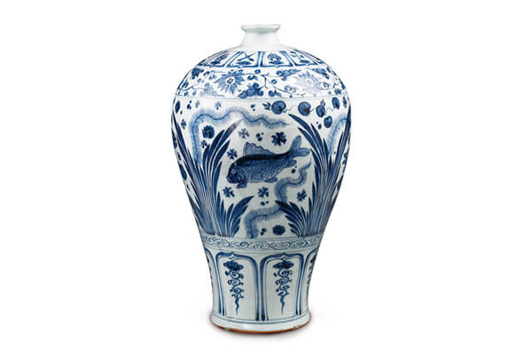 認識元青花瓷專題——形紋設計➉ 元代青花魚藻紋設計 認識元青花瓷專題——形紋設計➉ 元代青花魚藻紋設計